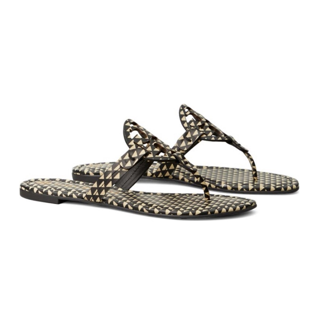 NIB Tory Burch Miller Triangle Geo Sandals - Picture 3 of 6